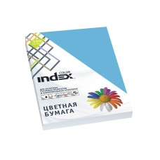 Бумага цветная, Index Color, 80гр, А4, ярко-синий (78), 100л INDEX COLOR A29525
