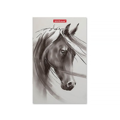 Записная книга на скобе ErichKrause® Wild Horse, 112х181 мм, 32 листа, в точку 49816
