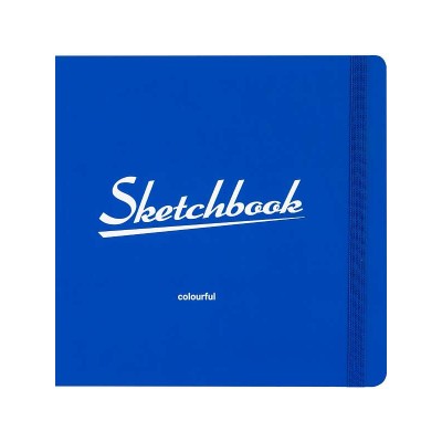 Скетчбук Colorful Blue 200х200мм (7БЦ,soft touch,блок 72л:цветной120г,крафт78г С72-9044