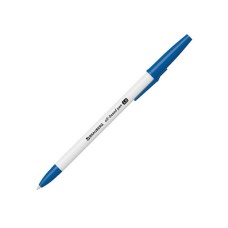 Ручка шариковая масляная 1шт BRAUBERG Stick Medium, СИНЯЯ, узел 1 мм, линия письма 0,5 мм, 143419