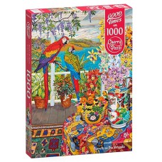 Пазл 1000 "Попугаи на веранде" 30639