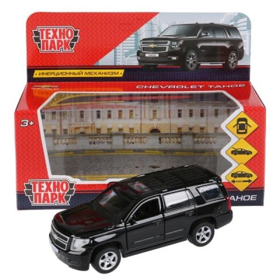 Машина металл "CHEVROLET TAHOE" 12см,открыв.двери,инерц,ЧЁРНЫЙ TAHOE-BK