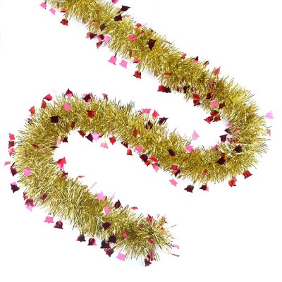 Мишура "Зимняя мелодия-1"красный+золото 2м. М0614 Мишура "Зимняя мелодия-1"красный+золото 2м. М0614