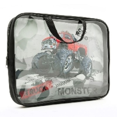 ПМД 2-83 Monster truck -папка менеджера А4(ручка - тесьма), 350х265x45 мм,ПВХ