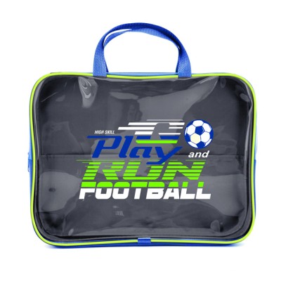 ПМД 4-84 Play football - папка менеджера А4 с ручкой, прозрачный полимер, дизайн, 350х265x80мм