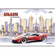 Альбом 24л. обл. мелов. карт."Красный автомобиль" С4591-07
