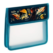 Папка для тетрадей 1 отделение, ArtSpace "Galaxy", А5, пластик, на липучке 365780