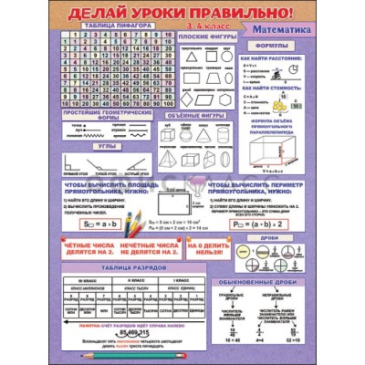 Делай уроки правильно математика (3-4 класс) Горчаков 941 00539