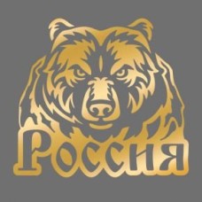 Наклейка на авто "Россия", 18 х 16 см 1866669