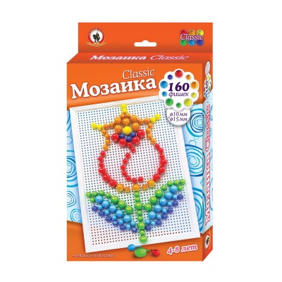 Мозаика Classic "Тюльпан" 160 эл, D 10+15 мм, Большая плата 03972