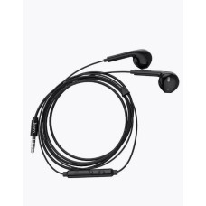 Наушники внутриканальные HOCO M55, Memory sound, микрофон, кнопка ответа, регулятор громкости, кабель 1.2м, цвет: чёрный 6957531099949