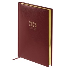 Ежедневник датированный 2025г., А4, 176л., твердый переплет, кожзам, BG  "Dallas. Brown", коричневый, фольгированный срез 369639