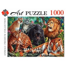 Artpuzzle. ПАЗЛЫ 1000 элементов. ДИКИЕ КОШКИ (Арт. ФК1000-0468)