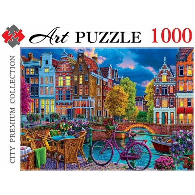 Artpuzzle. ПАЗЛЫ 1000 элементов. НОЧНОЙ АМСТЕРДАМ (Арт. ФК1000-0469)