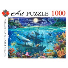 ПАЗЛЫ Artpuzzle 1000 элементов НОЧЬ В ОКЕАНЕ (Арт. Ф1000-0464)