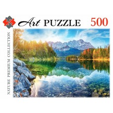 Artpuzzle. ПАЗЛЫ 500 элементов. ГЕРМАНИЯ. ОЗЕРО АЙБЗЕЕ НА РАССВЕТЕ (Арт. ГИК500-0449)