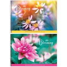 Альбом для рисования 32л., А4, на гребне ArtSpace "Цветы. The blooming garden" 280675