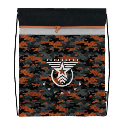 Мешок д/обуви Schoolformat MILITARY STYLE 42х34х0,5 2 отд. черн. д/мальчиков 237180