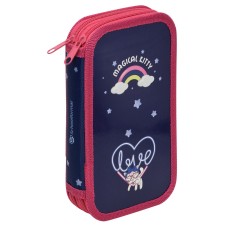 Пенал 2 секц. Schoolformat KITTEN\'S DREAMS 190х105 молния 227910