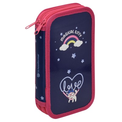 Пенал 2 секц. Schoolformat KITTEN\'S DREAMS 190х105 молния 227910