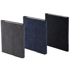 Записная книжка 18*25 см,. Yalong, 7БЦ, иск. кожа (soft-touch), ляссе, тонир. блок, клапан на магните, ассорти, клетка, 120 л. YL-16-635