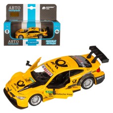 ТМ "Автопанорама" Машинка металлическая 1: 44 BMW M4, желтый, откр. двери, инерция, в/к 17,5*12,5*6,5 см JB1251211