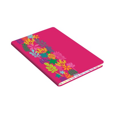КНИГА ДЛЯ ЗАПИСЕЙ ИСКУССТВЕННАЯ КОЖА SOFT TOUCH А6+ 80л.Интегр.переплет (BE HAPPY!) КЗБХК6802995