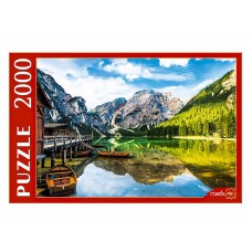 ПАЗЛЫ 2000 элементов. ПИ2000-3697 Италия. Озеро Брайес и лодки ПИ2000-3697