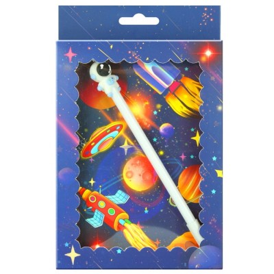 Блокнот 13*21см "Космос" с ручкой гелевой DV-13267