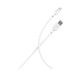 Кабель Smartbuy S01, USB - Lightning, для Apple, 2,4A output, 1м, белый 376315