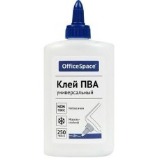 Клей ПВА OfficeSpace, 250г, с дозатором, дисплей бокc 355608