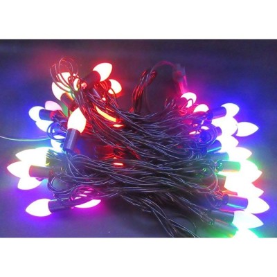Электрическая гирлянда фигур 40л LED 8реж 6м цветной МК-19098 РАСПРОДАЖА