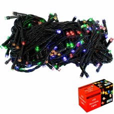 Электрическая гирлянда 200л LED 18м с контроллером 141V-177