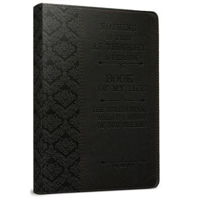 Ежедневник недатир.А5 160л.лин. КНИГА ЖИЗНИ-11 черн.кожзам тисн. 160-4101