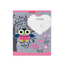 Тетрадь 12л линейка мелов "Lucky Owl" ERICH KRAUSE 42558 022624