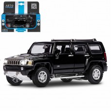 ТМ "Автопанорама" Машинка металлическая 1:32 Hummer H3, черный, свет, звук, откр. двери и багажник, инерция, в/к 17,5*13,5*9 см JB1251156