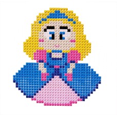 Набор для вышивания 33х40 клеток.(канва б/р) ПРИНЦЕССА (Арт. НШ-9877)