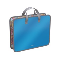 Папка пластиковая для творчества ErichKrause Glossy Bubble Gum, арома, A4+, голубой 55000