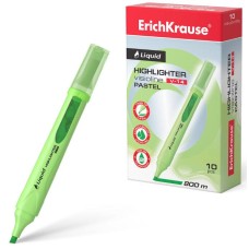 Текстмаркер с жидкими чернилами ErichKrause Visioline V-14 Liquid Pastel цвет чернил зеленый 56024