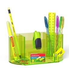 Набор настольный пластиковый ErichKrause Victoria Neon желтый 52881