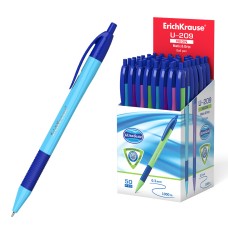 Ручка шариковая автоматическая ErichKrause® U-209 Neon Matic&Grip 1.0, Ultra Glide Technology, цвет чернил синий  47614