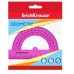 Транспортир пластиковый ErichKrause Neon Solid 180°/10см розовый 57905