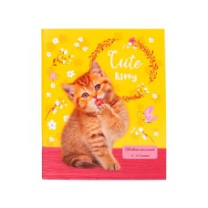 Дневник школьный 40л. ОТЛИЧНЫЙ КОТИК (Д40-0700) универсальный, на скрепке, без обработки Д40-0700