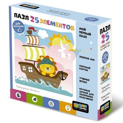 Baby Games.Пазл. 25Эл.Капитан Лев. 06742