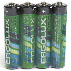 Элемент питания Ergolux R 03 SR4 (R03SR4 батарейка, 1,5В)