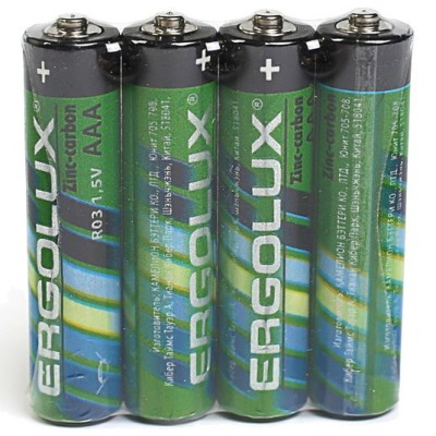 Элемент питания Ergolux R 03 SR4 (R03SR4 батарейка, 1,5В)