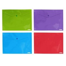 Папка с кнопкой А-4 DB-30 INTELLIGENT 33,5*23см, пластик, ассорти 328482