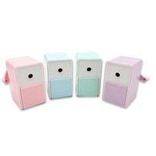 Точилка механическая DK-152 "Прямоугольная" 9х4,5х8см, 1 режим, пластик, с накопителем, цвета ассорти, в уп ПВХ LH0077    333399