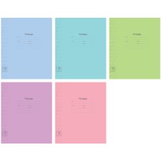 Тетрадь 12л., косая линия ArtSpace "Одноцветная. Линовка" Спейс 183237