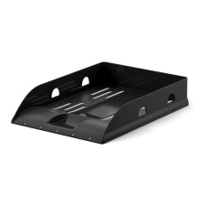 Лоток для бумаг пластиковый ErichKrause® Base, Classic, черный 57931